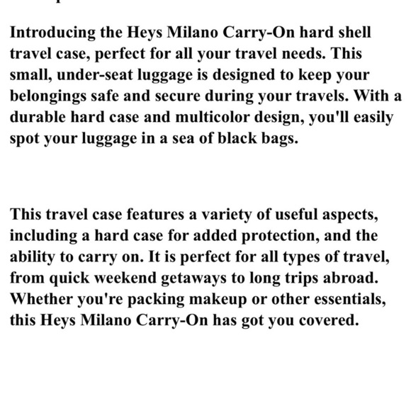 Heys Milano Hard Shell Make Up Case - Picture 13 of 13